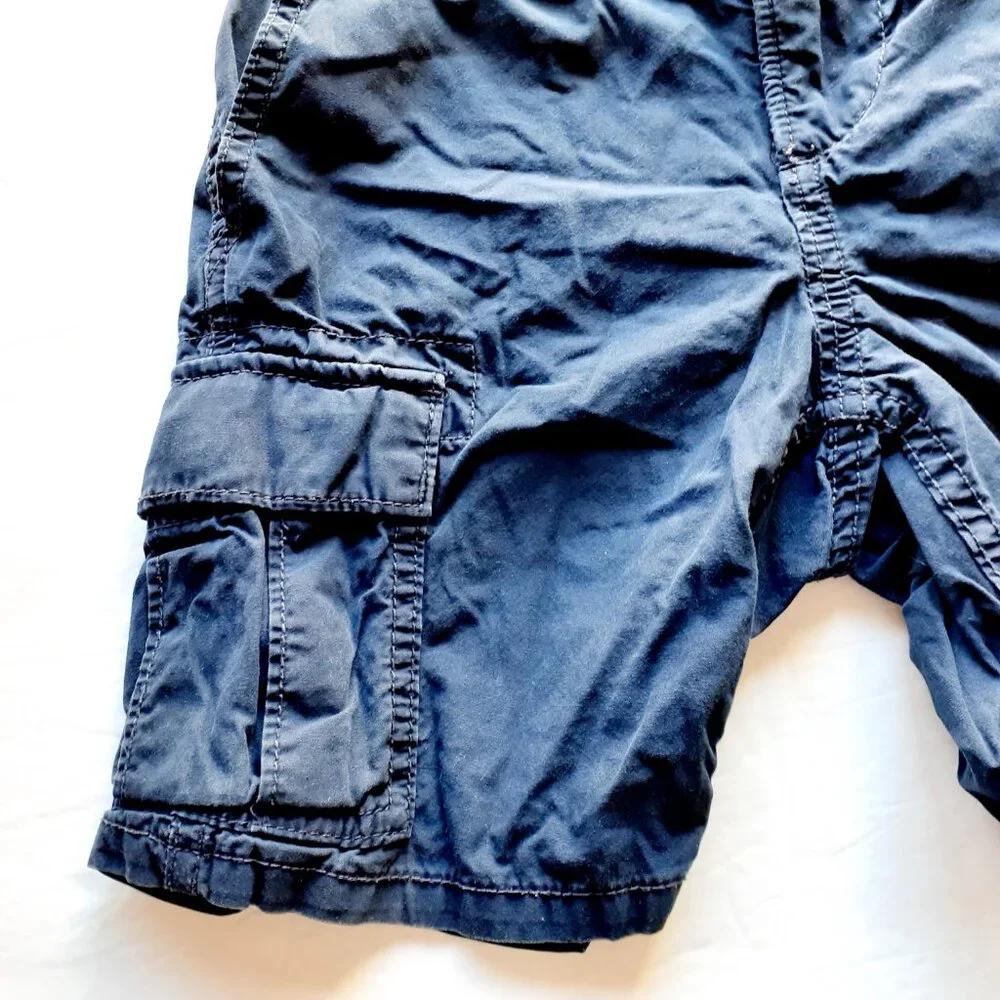 Gap Boys Shorts Cargo Navy Adjustable Waist Size 5